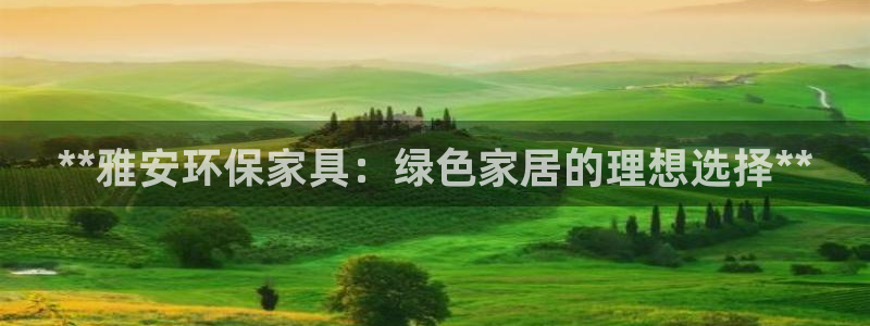 杏耀平台到底能玩吗：**雅安环保家具：绿色家居的理想选择**