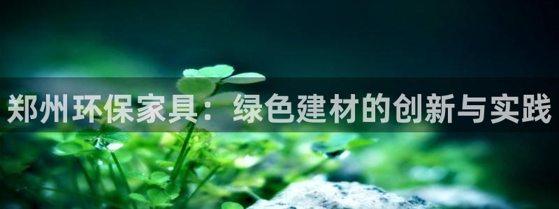 杏耀平台靠谱吗：郑州环保家具：绿色建材的创新与实践