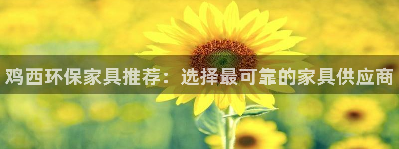 杏耀平台登录：鸡西环保家具推荐：选择最可靠的家具供应商